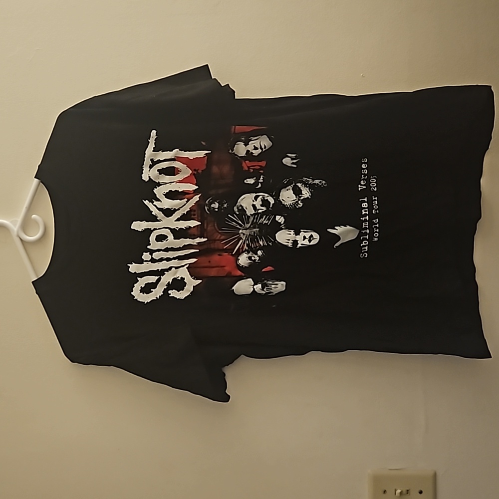 Large Vintage Slipknot World Tour 2005‎ TShirt